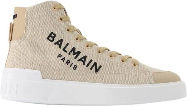 Balmain Sneakers B-Court High-Top-Sneakers Jacquard in beige