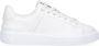 Balmain Leren Veterschoenen voor de Rechtbank White Dames - Thumbnail 1