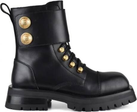 Balmain Boots & laarzen Army Ranger Boots Calfskin in zwart