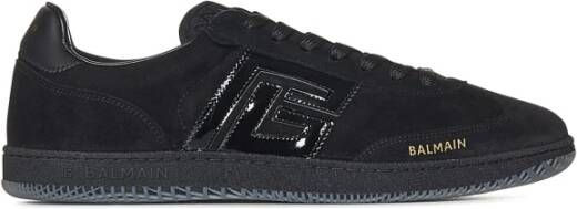 Balmain Zwarte Sneakers Luxe Stijl Aw24 Black Heren