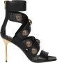 Balmain Zwarte Gouden Ss23 Dames Sandalen Zwart Dames - Thumbnail 1