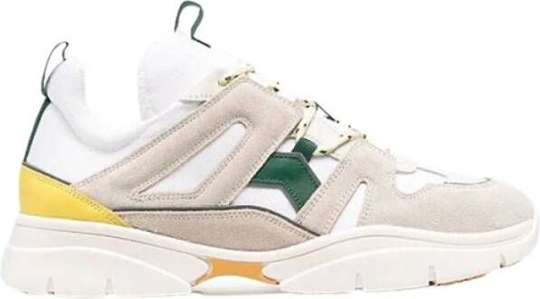 Barbara Bui Moderne Leren Sneakers Beige Heren