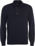 Barbour Blauwe Wollen Trui Elleboog Patches - Thumbnail 1