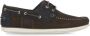 Barbour Bruin Leren Loafers Ronde Neus Schoenen - Thumbnail 1