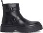 Barbour Dubbele gesp Chelsea Boots Zwart leer - Thumbnail 1