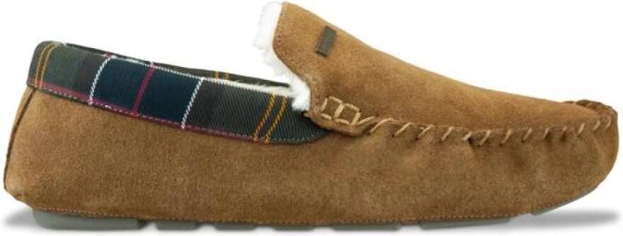 Barbour Monty Camel Mocassins Brown Heren