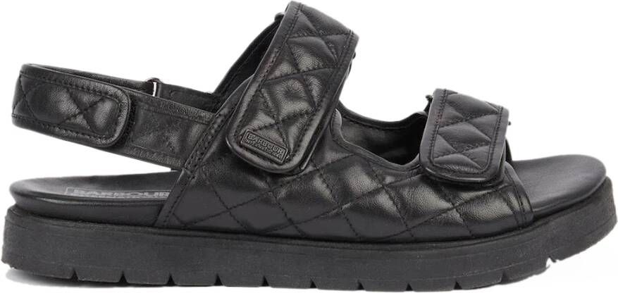 Barbour Platte sandalen Zwart Dames