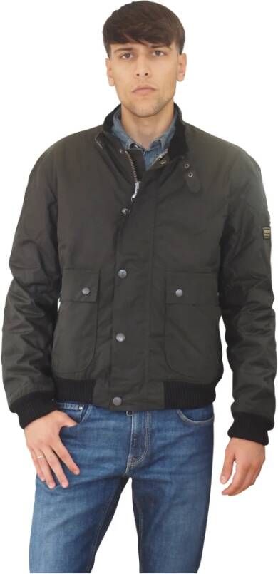 Barbour Winter Bomberjack met Gebreide Boorden