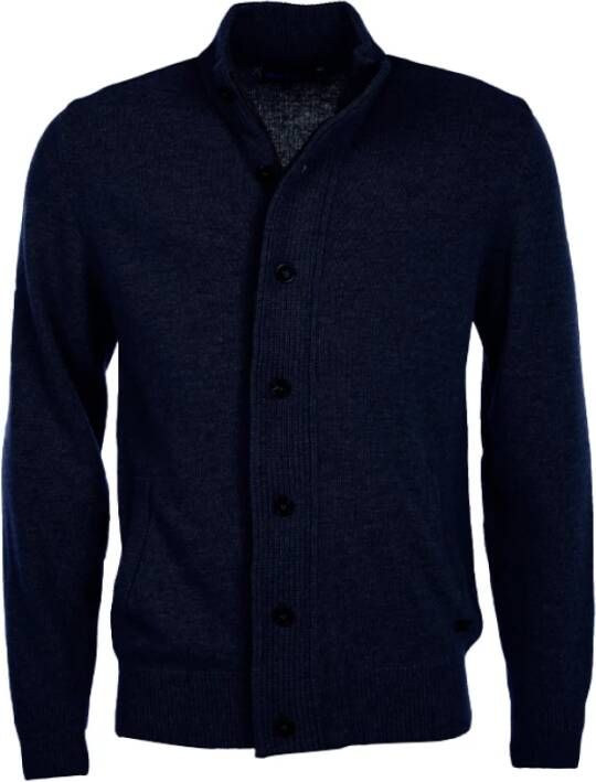 Barbour Wollen Vest met Suède Elleboogstukken