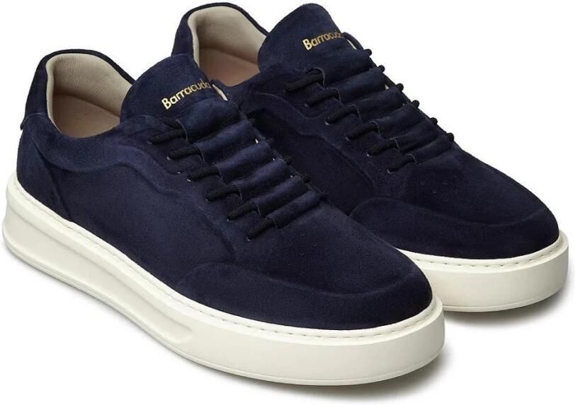 Barracuda Blauwe Suède Sneakers Phonix Stijl