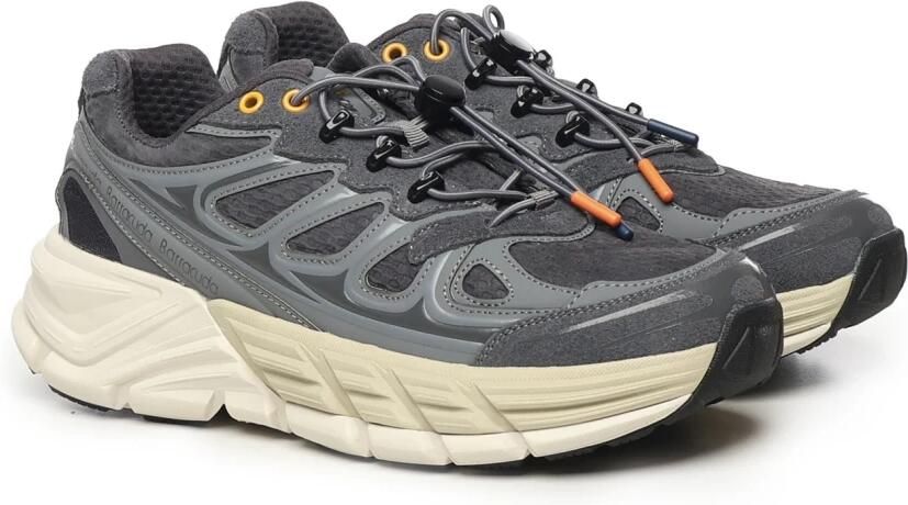 Barracuda Grijze Sneakers met Quick-Lace Sluiting