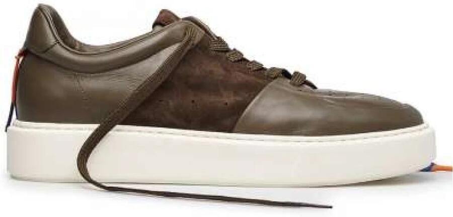 Barracuda Militair Groene Leren Sneakers