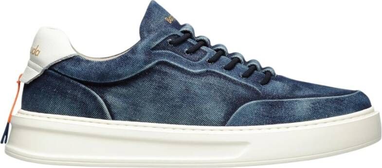 Barracuda Blauwe Denim Sneakers Urban Stijl
