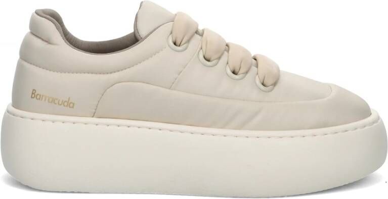 Barracuda Waterafstotende Sneakers in Roomkleurig Stof