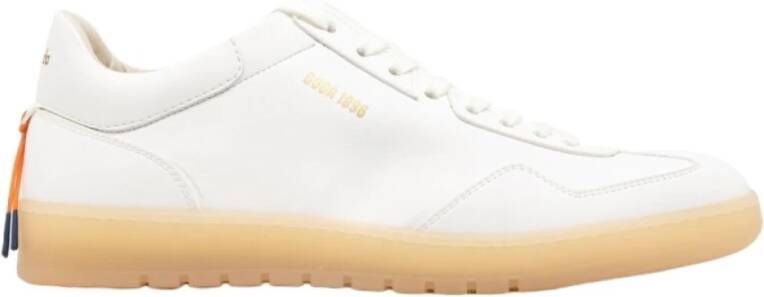 Barracuda Leren Sneakers met Iconisch Oranje Detail