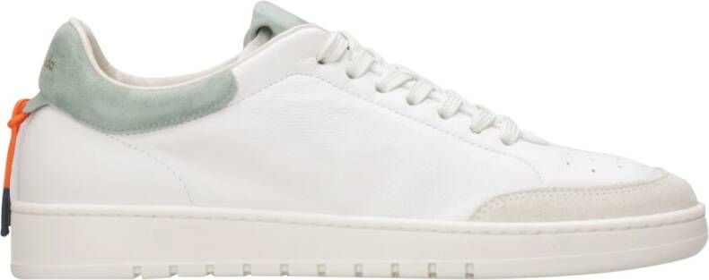 Barracuda Leren Sneakers met Rubberen Zool en Logo White Heren