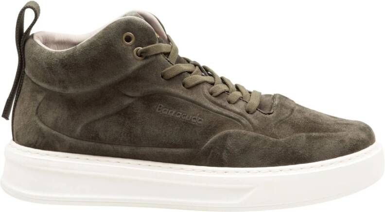 Barracuda Militair Groene Suède High-Top Sneakers