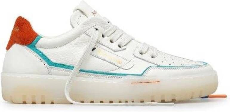 Barracuda Retro Sport Leren Sneakers White Dames