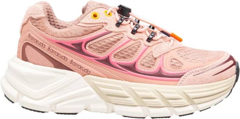 BARRACUDA Lage Sneakers Dames Bd1525 Maat: 38 Materiaal: Textiel Kleur: Roze