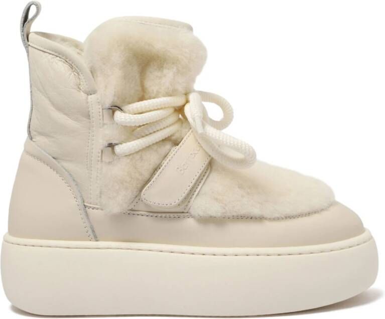 Barracuda Shearling Plateau Laarzen Crème
