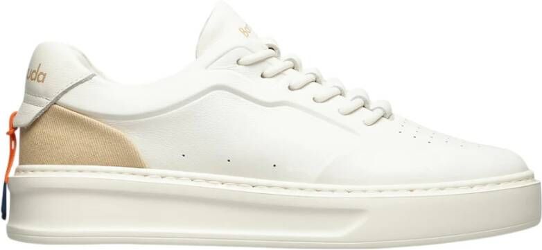 Barracuda Witte Sneakers Beige Denim