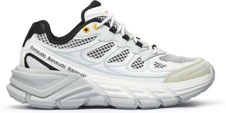 Barracuda Witte Sneakers Klassiek Model White Heren