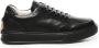Barracuda Zwarte Leren Sneakers met Logodetails - Thumbnail 1