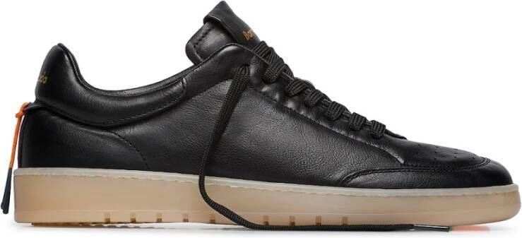 Barracuda Zwarte Sneakers met Italiaans vak schap