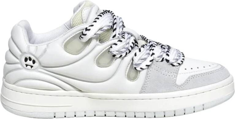 Barrow Beige Sneakers met 3D Smile Beige Heren