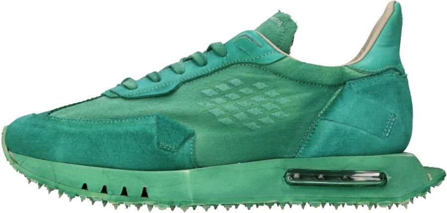 Be Positive Asymmetrische Patchwork Vleugelsneakers Green Dames - Foto 2