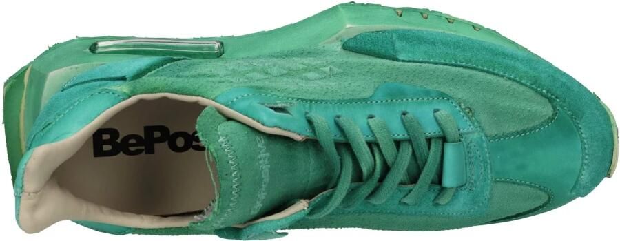 Be Positive Asymmetrische Patchwork Vleugelsneakers Green Dames - Foto 3