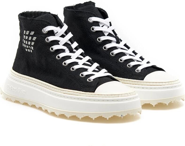 Be Positive Zwarte Canvas Sneakers Cuprace Star