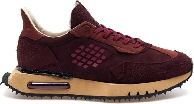 Be Positive Bordeaux Space Race Sneakers Red Heren