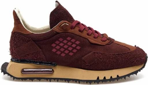 Be Positive Bordeaux Space Race Sneakers Brown Dames