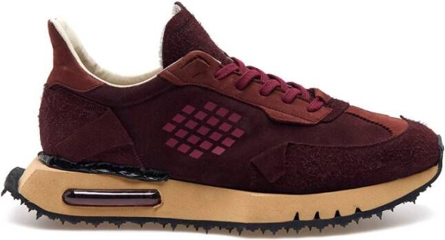 Be Positive Bordeaux Space Race Sneakers Red Heren