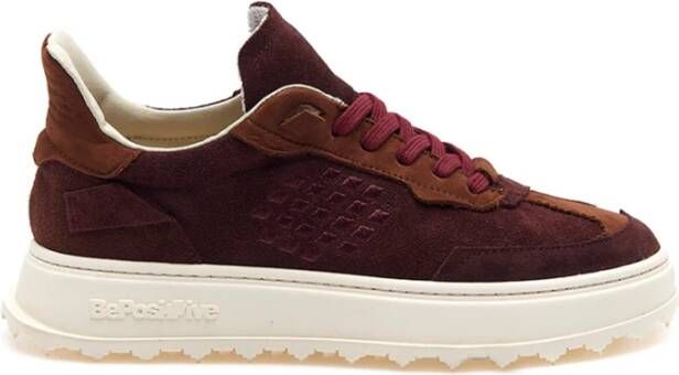 Be Positive Bordeaux Wing Sneakers Brown Dames
