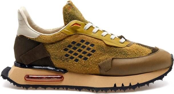 Be Positive Camouflage Sneakers Space Race Brown Heren