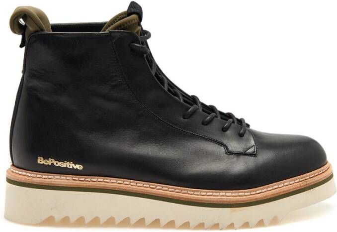 Be Positive Zwarte Militair Groene Sneakers Master Md - Foto 2