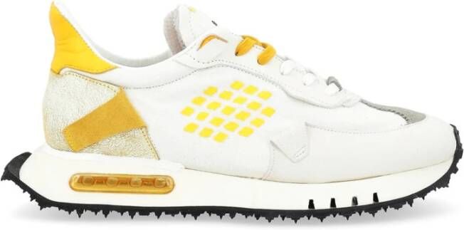 Be Positive Space Race Hardloopschoenen Wit Geel