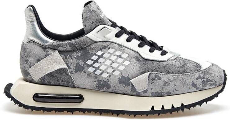 Be Positive Zilveren Wing Reflecterende Sneakers Gray Heren