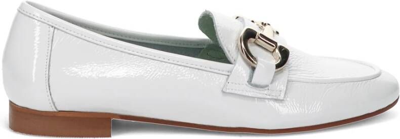 Belle Vie Witte Leren Mocassin White Dames