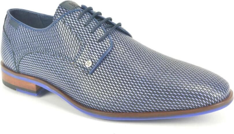 Berkelmans Blauw Print Gekleed N