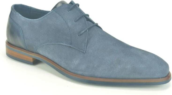 Berkel s Blauwe Nubuck Geklede Schoenen