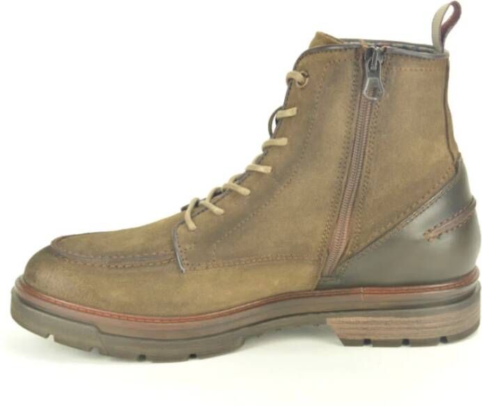 Berkel s Taupe Suède Hoge Laarzen met Naad