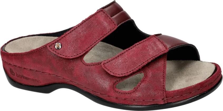 Berkemann -Dames bordeaux slippers & muiltjes