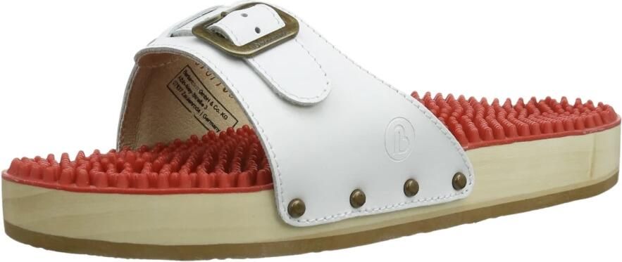 Berkemann -Dames wit slippers & muiltjes