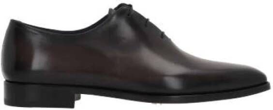 Berluti Zwarte Oxford Leren Schoenen Black Heren