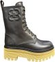 Bervicato Polyester laarzen en enkellaarsjes hoge rubber Brown Dames - Thumbnail 1