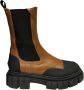 Bervicato Polyester leren enkellaarzen voor de winter Brown Dames - Thumbnail 1
