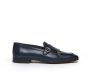 Berwick Blauwe leren Monk Strap schoenen Blue Heren - Thumbnail 1